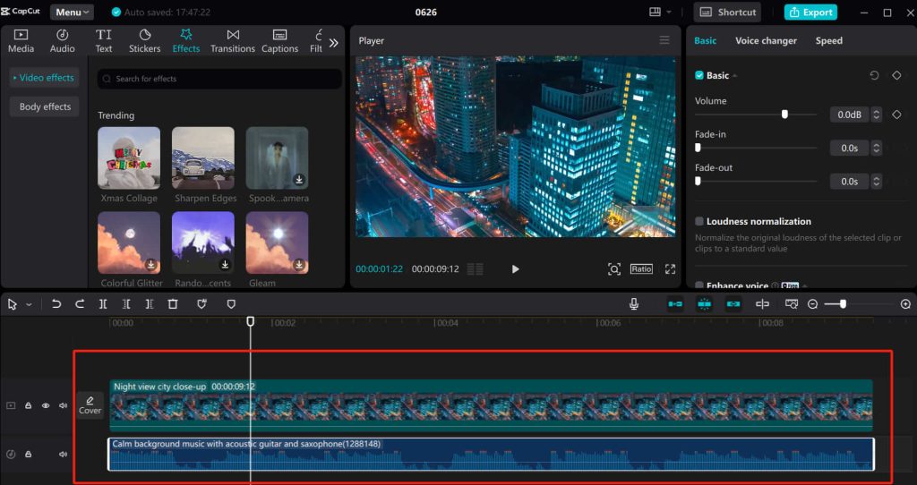 representation of the audio tools of the capcut